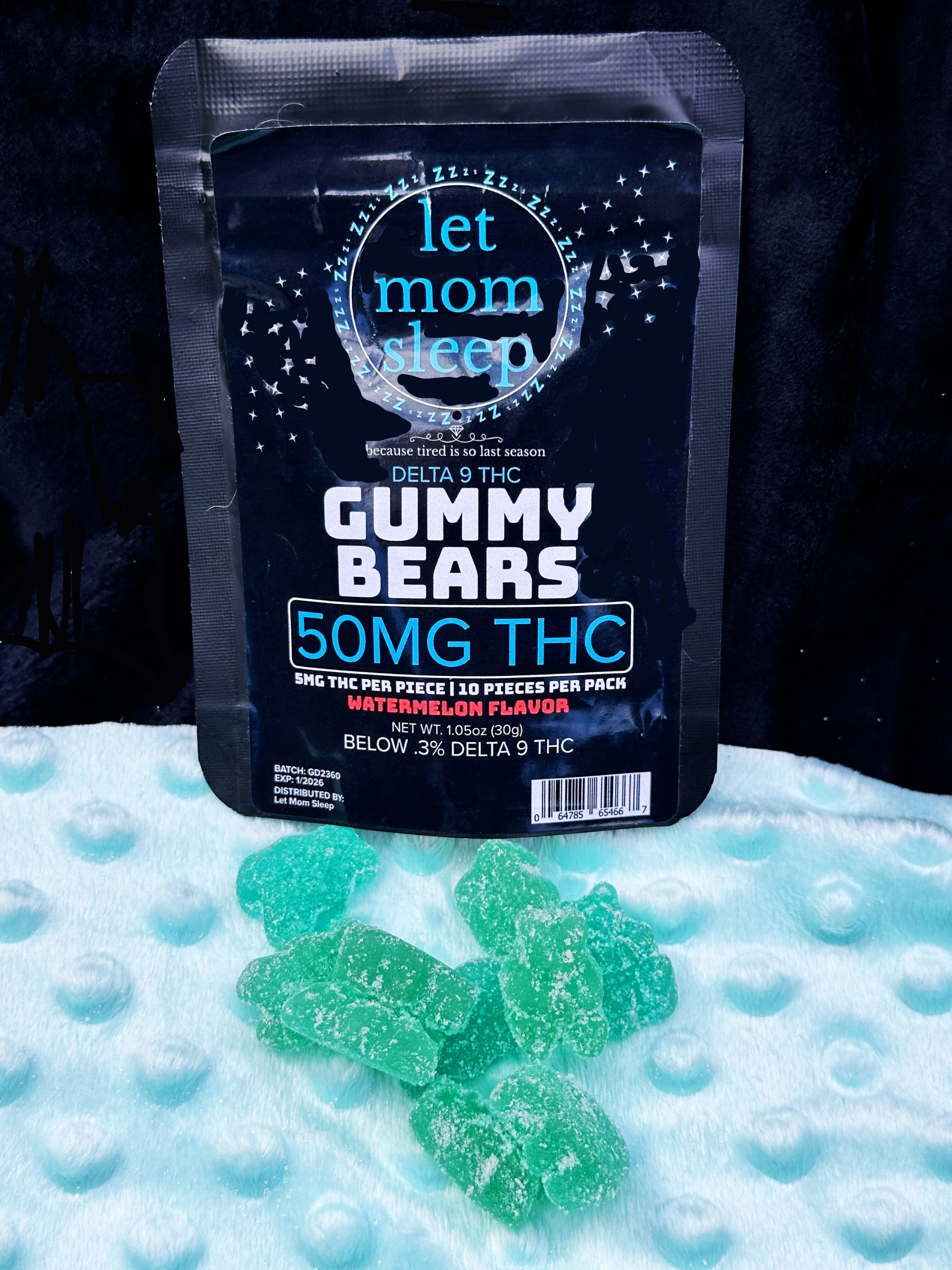 Let Mom Sleep - Watermelon Bears Sleep Gummies - Vape Masterz
