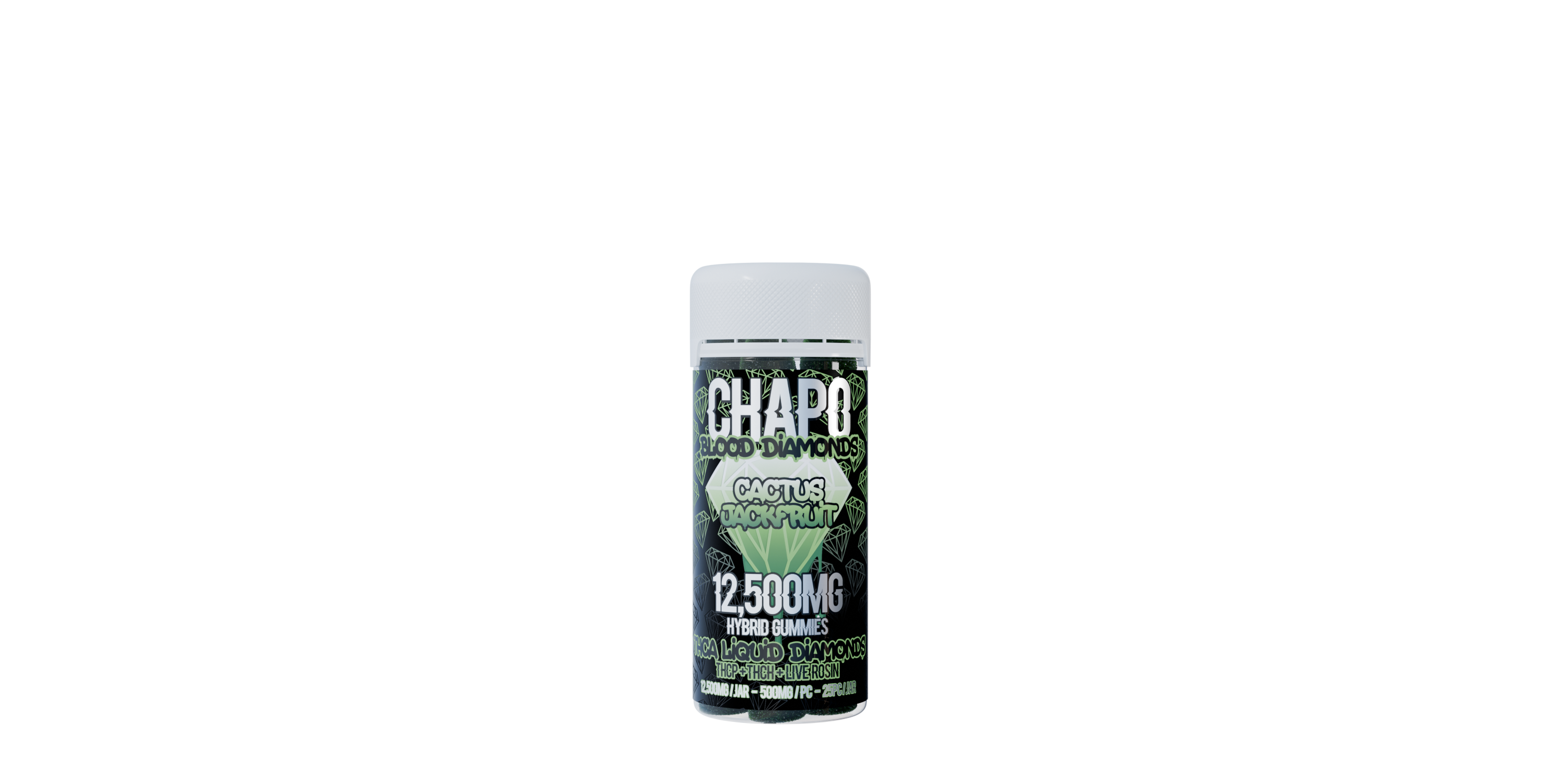 Chapo Blood Diamonds THC-A Liquid Diamonds THC-P, THC-H, Live Rosin 12,500mg Gummies 6 pack - Vape Masterz