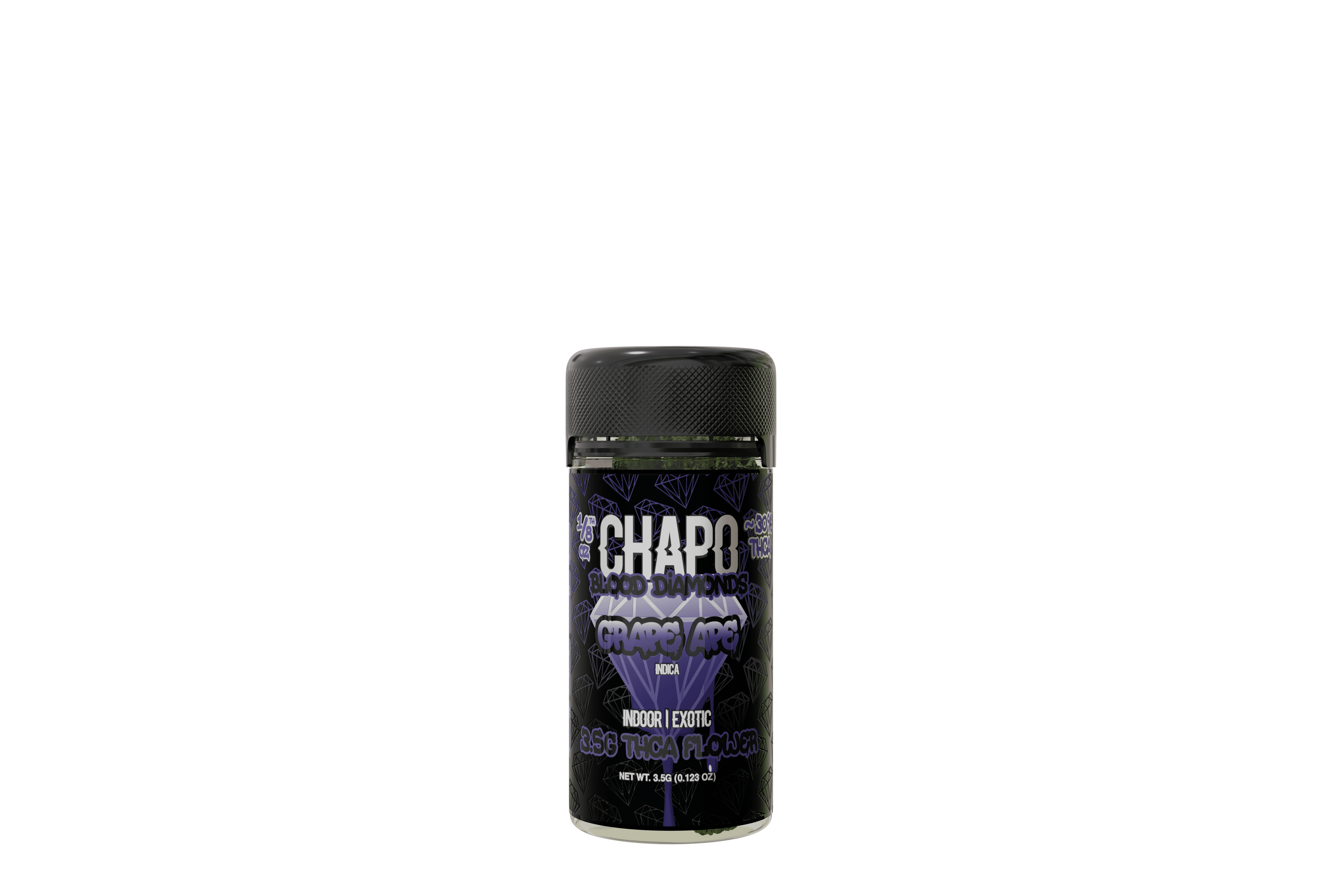 Chapo Blood Diamonds THC-A Indoor Exotic 3.5g Flower 6 pack - Vape Masterz