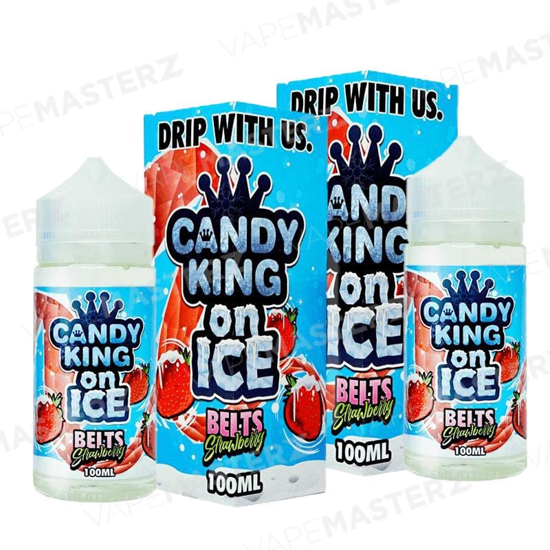 CANDY KING On Ice - Strawberry Belts ICED - 100mL - Vape Masterz