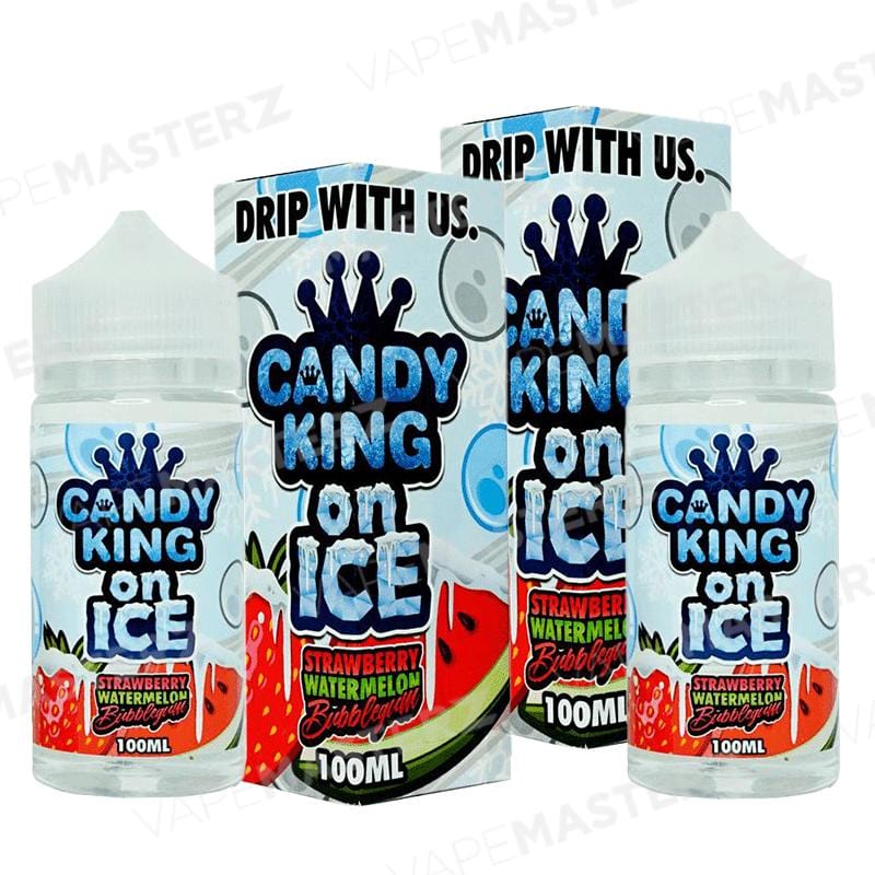 CANDY KING On Ice - Strawberry Watermelon Bubblegum ICED - 100mL - Vape Masterz