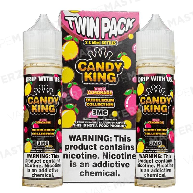 Candy King Twin Pack Bubblegum Pink Lemonade - Vape Masterz